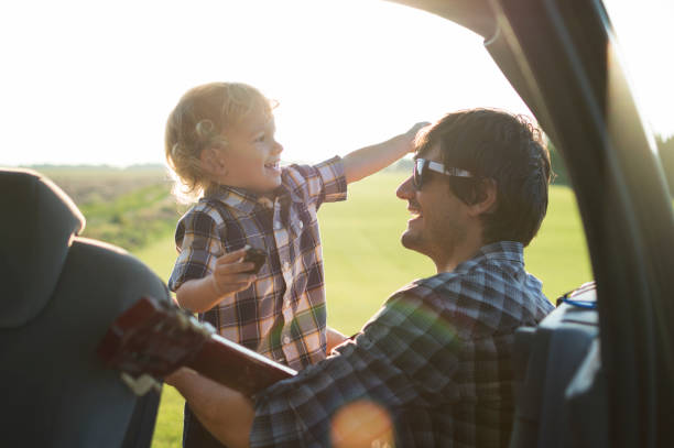 istock On the road trip with my dad 671385324