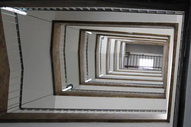 staircase seen from below