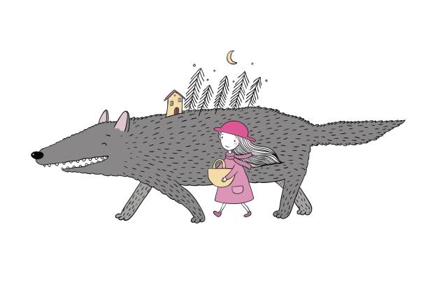 istock Little Red Riding Hood fairy tale. 671399226