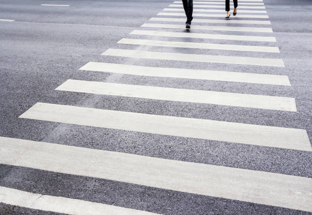 istock People are walking on the  zebra crossing 671421818