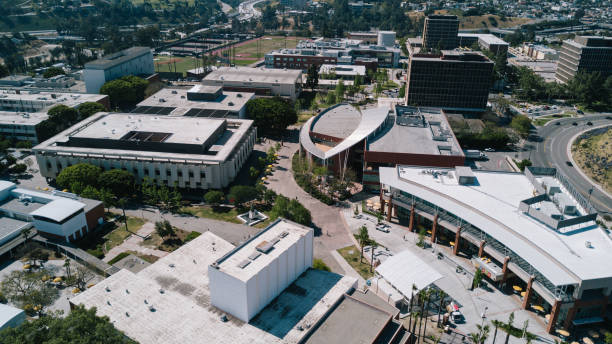 istock Aerial of Cal State LA 671427540
