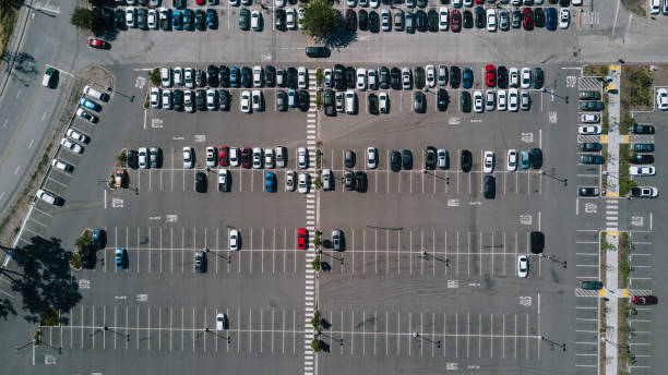 istock Aerial of Parking Lot 671428548