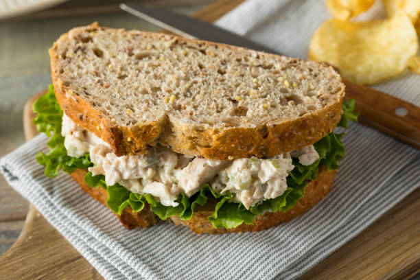 istock Homemade Healthy Chicken Salad Sandwich 671430236