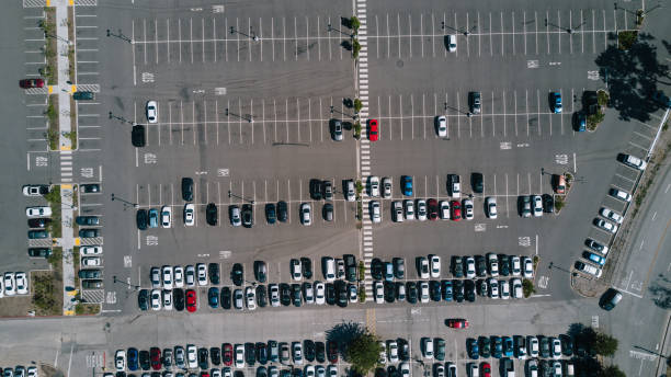 istock Aerial of Parking Lot 671431042