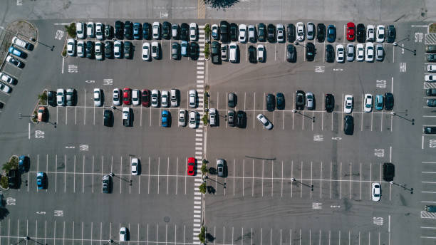 istock Aerial of Parking Lot 671431044