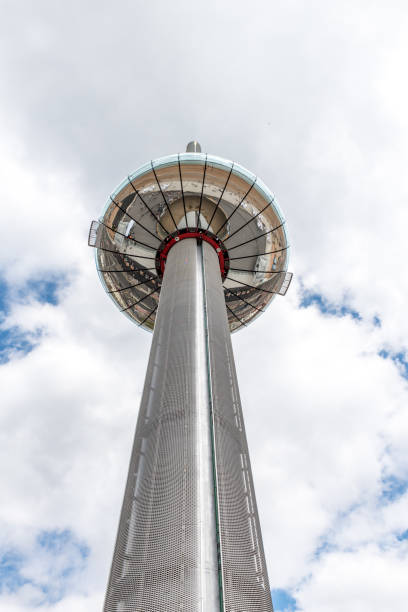 istock Brighton observation tower seafront Sussex coastline 671432148