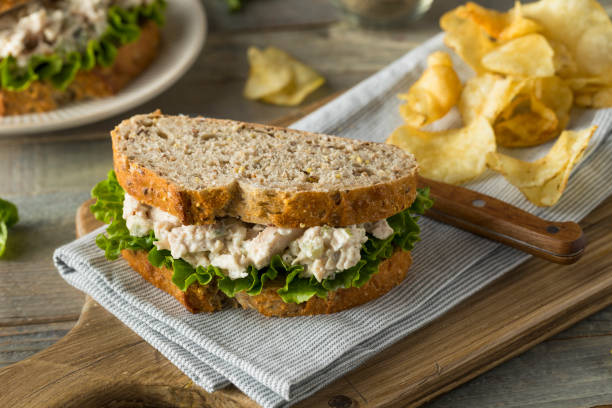 istock Homemade Healthy Chicken Salad Sandwich 671436606