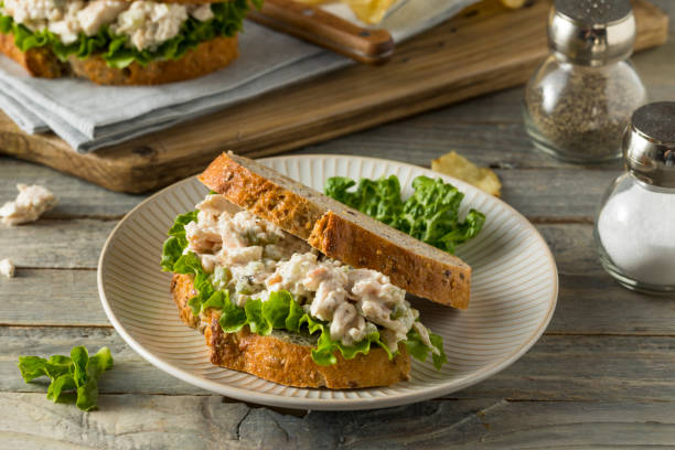 istock Homemade Healthy Chicken Salad Sandwich 671436740