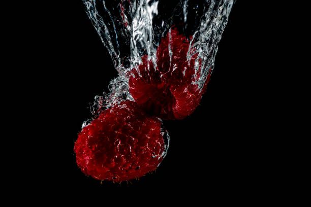 Raspberry under water