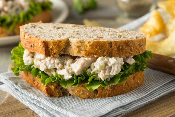 istock Homemade Healthy Chicken Salad Sandwich 671439948