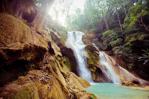 Kuang Si Waterfall in Luang Prabang, Laos