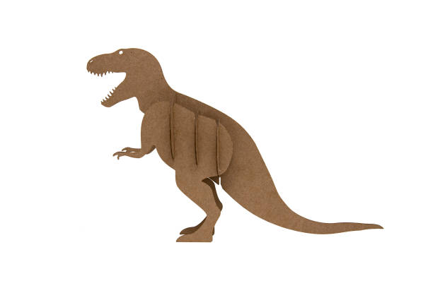 Tiranosaurio Rex Hecho De Cartón Foto de stock y más banco de imágenes de  Dinosaurio de juguete - Dinosaurio de juguete, Sin personas, Animal - iStock