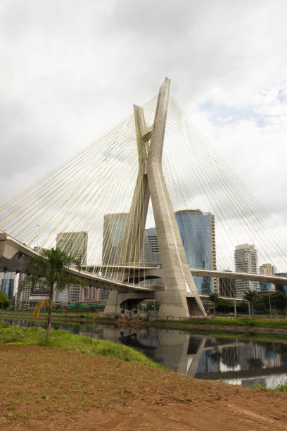 istock Estaiada Bridge - Marginal Pinheiros, Sao Paulo, Brazil 671468974