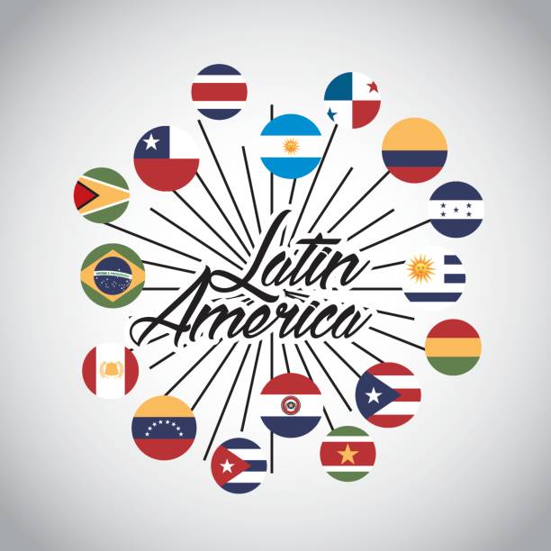 projekt ameryki łacińskiej - el salvadoran flag stock illustrations