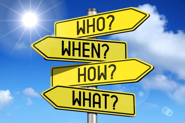istock Questions concept - yellow road-sign 671479868