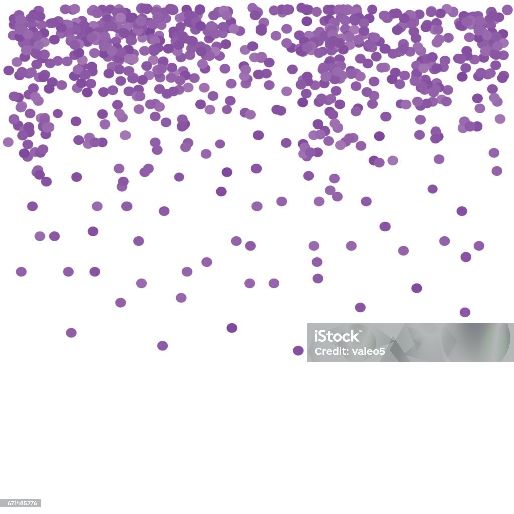 Paarse Confetti Achtergrond Stockvectorkunst en meer beelden van 2015 - 2015, Abstract, Beschrijvende kleur