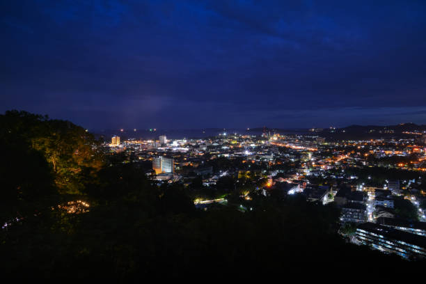 istock viewpoint on hill see to phuket town 671492716