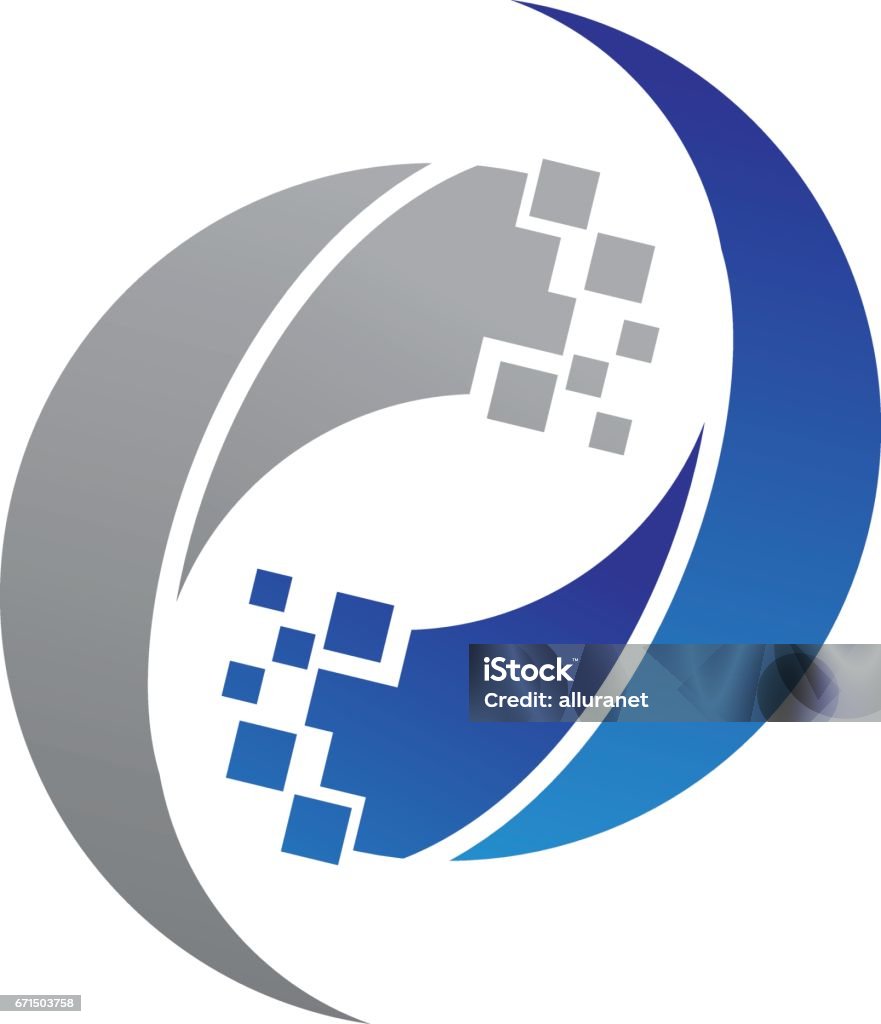 Tech Transfer Graphics Technology Transfer Stock Illustration - Download Image Now - Pixelated ...