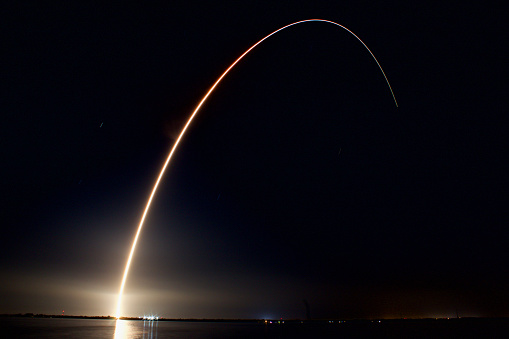 Wallops Island, Virginia, USA - March 21, 2024: Rocket Lab's \