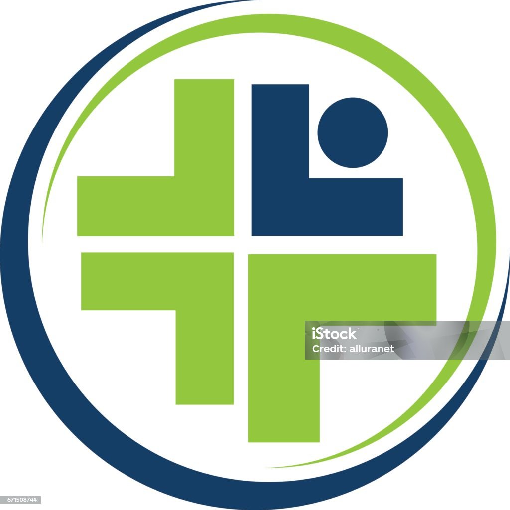 Rehabilitation Health Care Logo stock vector