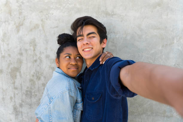 Couple Takes Fun Selfie!