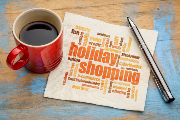 istock holiday shopping word cloud on napkin 671518704