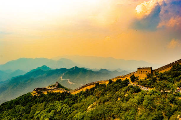 lonely time in china a peaceful place that you should visit when you have a me time in Beijing great wall of china stock pictures, royalty-free photos & images