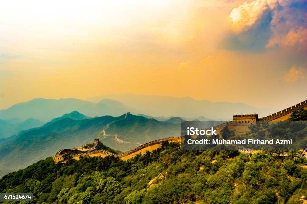 Lonely Time In China Stock Photo - Download Image Now - Great Wall Of China, China - East Asia, Landscape - Scenery