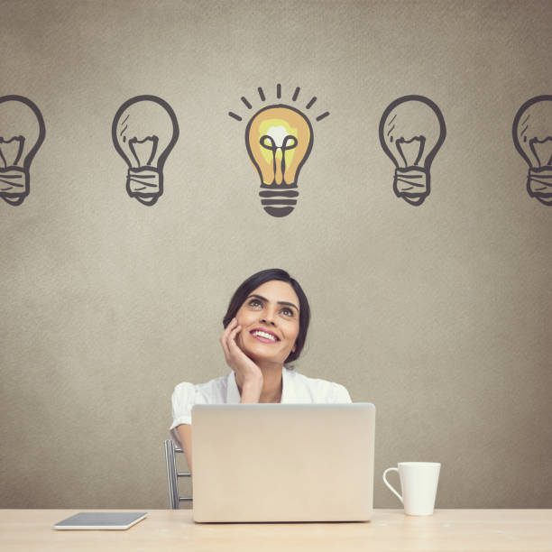 istock Businesswoman working on laptop 671546430