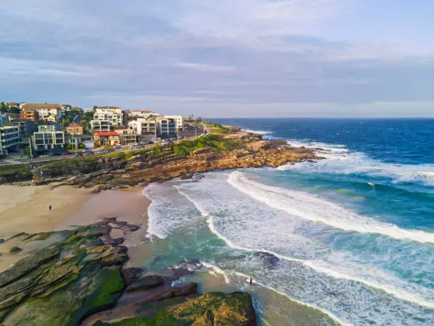 Maroubra beach view from above.