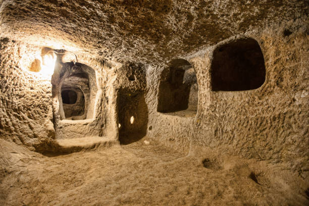 istock cave city in Cappadocia Turkey 671551172