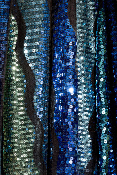istock Blue textile sequin fabric, Ho Chi Minh City, Vietnam 671560512