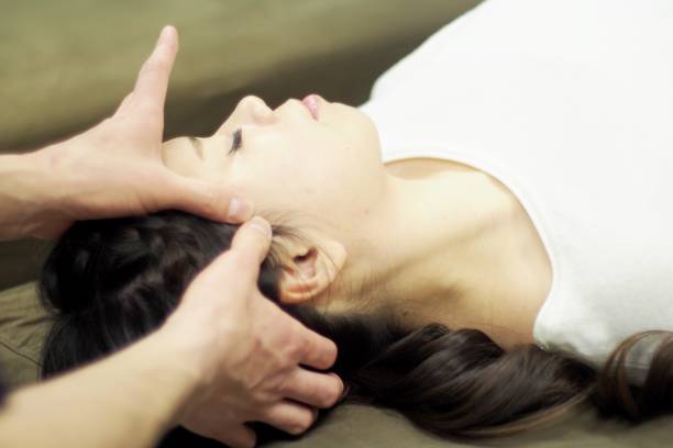 istock Woman receiving massage 671560688