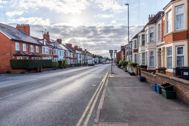 istock England street sunset morning view Northampton UK 671564014