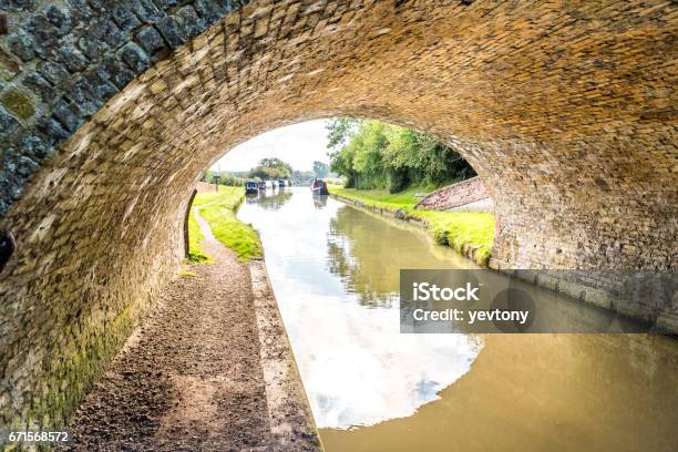 Morning View Bridge Over Canal England United Kingdom Stock Photo - Download Image Now