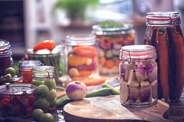 istock Preserving Organic Vegetables in Jars 671570340