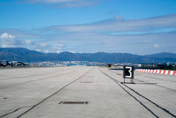 Passenger plane taking off. No people.