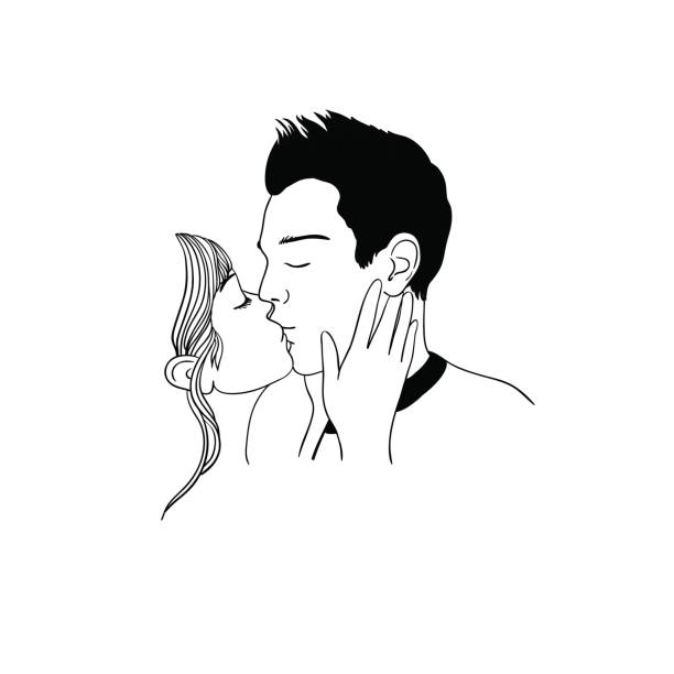 590+ Kissing Boyfriend And Girlfriend Drawings Stock Illustrations,  Royalty-Free Vector Graphics & Clip Art - iStock
