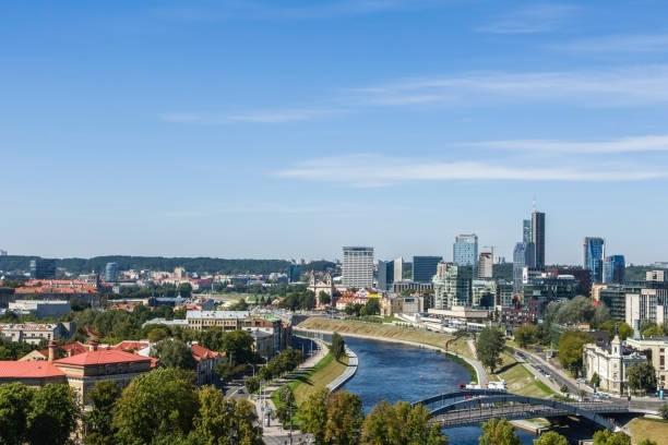 istock Panorama city of Vilnius. 671637052