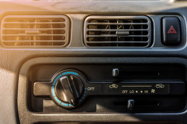 istock air condition in the old car 671645576