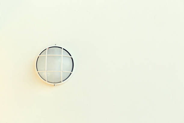 istock Pathway or wall light for modern design building or house 671647966