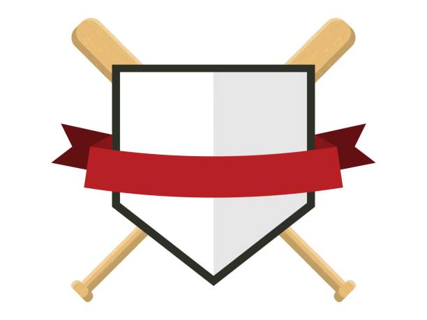ilustrações de stock, clip art, desenhos animados e ícones de baseball badge,sport icon,team identity - baseball base