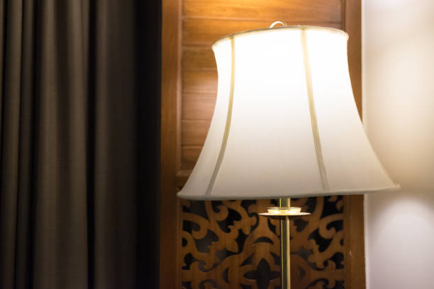 istock Lamp night light in bedroom at home 671663462