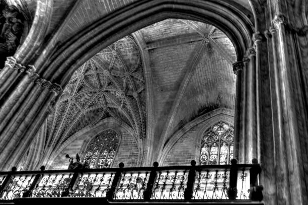 istock Seville Cathedral stained glass window 671666930