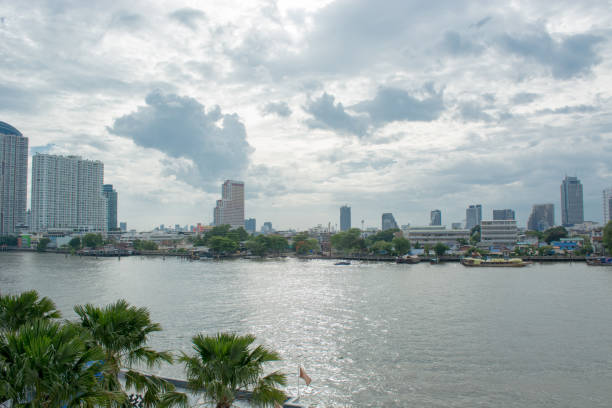 istock Bangkok townscape and river 671670780