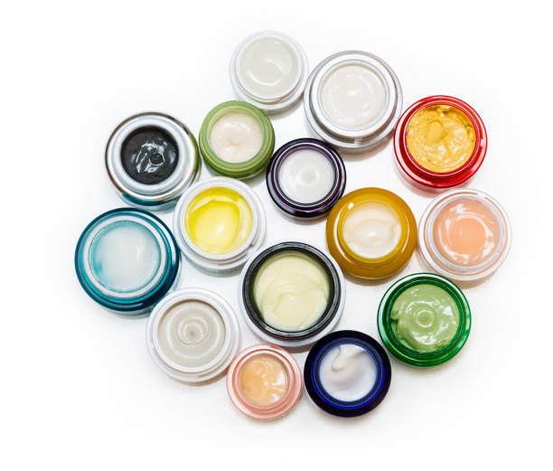 istock Set of different cosmetics cream 671674466