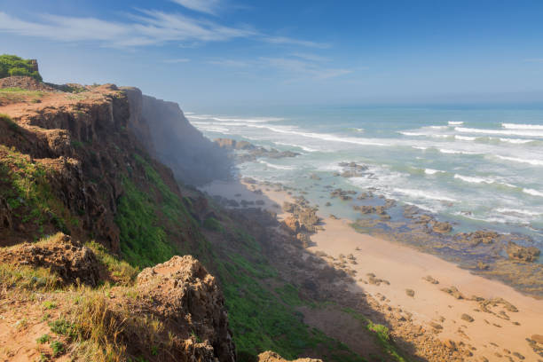 istock Stormy Atlantic coast near Rabat-Sale, Morocco 671676684