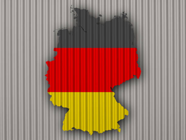 istock Textured map of Germany in nice colors 671679006