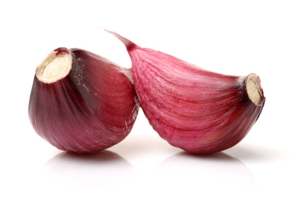 istock Garlic Cloves  on a white background 671682208