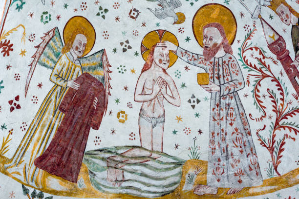 istock Baptism of Jesus In The Jordan River 671686328
